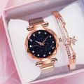 WaterProof Luxury Ladies Magnetic Watch For Girls Only Watch. 