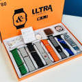 Y80 Ultra Smart Watch | 8 in 1 Ultra Smartwatch | 8 Pairs of Straps |  Series 8 Ultra Smartwatches | Bluetooth Calling | Sports Features. 