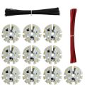 10PCS 7W LED Bulb Lamp Capacitor Chip With Wires White DOB AC 220V. 