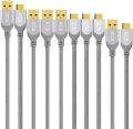 ICZI USB Type C Cable/Micro Usb Cable Pack of 2 USB C to USB 3.0 Cable 1ft USB Type C Charger Cable Braided Fast Charge Cord for Samsung Galaxy S9/S8 Plus/Note 8, Huawei Mate 10- Gray. 