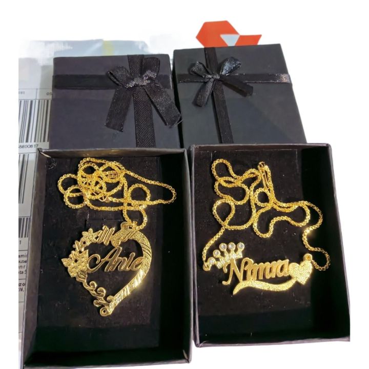 24k Gold Plated Name Locket, Customized Name Necklace For Women In