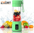 EXORT USB Rechargeable Juicer Blender 6 Blades Electric Blender Mini Portable Personal Size Juicer Cup USB Rechargeable Mixer 380ml Food Grade Water Bottle Portable Fruit Juicer Machine. 