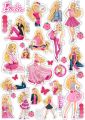 Barbie Stickers UNCUT A5 Size Sheet For Girls Kids Journal Scrapbook Phone Cover Laptop Notebook DIY Crafts Barbie Fans. 