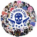 10/50pcs/pack Hypnosis-Mic Graffiti Stickers For Notebook Motorcycle Skateboard Computer Mobile Phone Decal. 