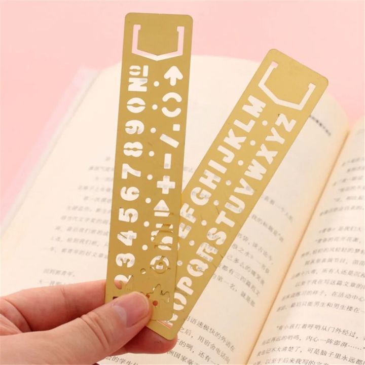 Block Letters Using Ruler Stationery Ruler Bookmark Hollow Numbers Number Letter Bookmark ...