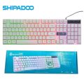 Shipadoo Master D280 RGB Gaming Keyboard Mouse Semi Mechanical Keyboard With LED Backlighting For gamer Pc Typing Laptop  Keyboard Mouse 1600 DpI Black White. 