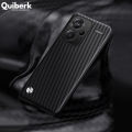 Quiberk for Xiaomi Redmi Note 13 Pro+ 5G Plus Matte Carbon Fiber PU Leather Shockproof Back Cover. 