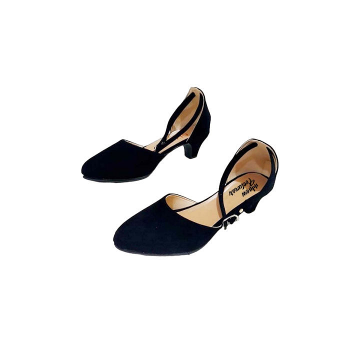 Stylish Heel Pump Shoes Black