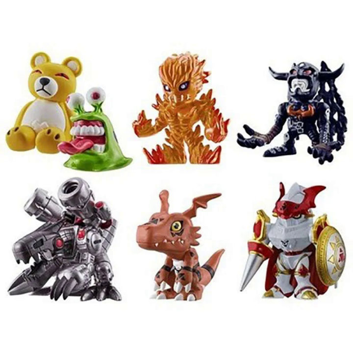 Anime Digimon Adventure Action Figure Dolls Kawaii Classic Agumon Numemon Mugendramon Monzaemon Bully Collection Set Kids Toys Dislikelike
