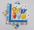 MULTI COLORS PARTY NAPKINS ( PACK OF 20 ). 
