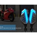 High Quality imported BLUE DRL indicators for motorcycle bike DRL Light 2pcs. 