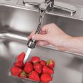 Flexible Hose Extension with 2 Modes Water Saving,Faucet for Kitchen Sink,Water Faucet Sprayer, Flexible Tap Extension for Kitchen Sink (Standard Size,Silver). 