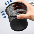 Metal Mesh Pen Holder, Desk Organizer, Pen Pencil Holder, Multifunctional Pen Holder, Office Accessories, Office Metal Desk Accessories, Pen Holder Stand, Metal Mesh Office Desk Organizer, Pen Holder, Office School Home Table Accessories. 