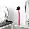IKEA RINNIG Dish-washing brush, Green brush with suction cup and handle. 