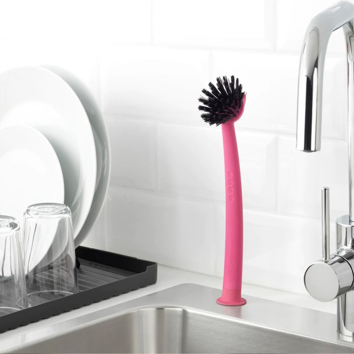 IKEA%20RINNIG%20Dish-washing%20brush,%20Green%20brush%20with%20suction%20cup%20and%20handle%20-%20Image%202