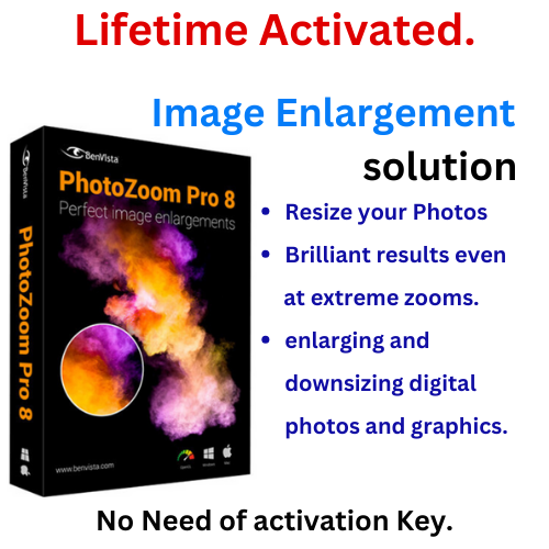 Benvista PhotoZoom Pro: Enlarges photos without losing quality .(Lifetime Activated)