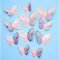 Set of 11PCS Butterfly Cake Topper Birthday Cake Decoration for Girls and Women. 