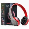 P47 Wireless Over-Ear Headphones with Built-in Microphone, Bluetooth 5.0, Built-in Battery, TF Card Slot, FM Radio, Support for Smartphones, Tablets, Laptops - New. 