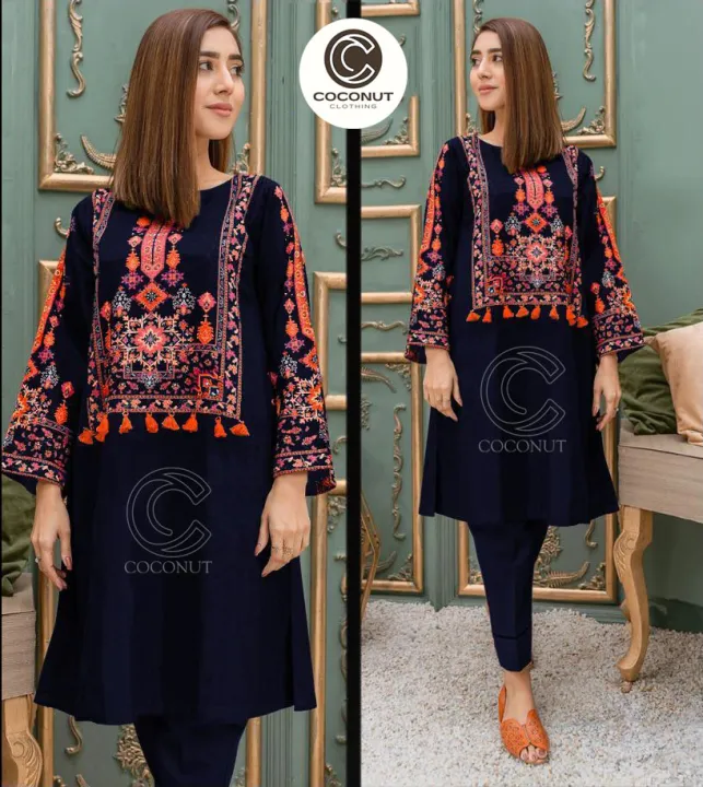 Stylish%20Embroidered%20Dress%20For%20Women/%202pcs%20Suit%20Sindhi%20Style%20-%20Image%203