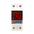 63A Adjust Voltage Relay over Under Voltage Protector over Current Limit Wattmeter KWH Energy Meter Power Comsumption. 