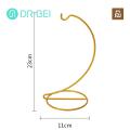 Iron Hanging Rack Spiral Design Glass Ball Holder for Home Garden Decor Stable Iron Base Stand for Air Plant Terrarium Witch Ball Wedding Office Decoration Decorative Item Showcase Stand. 