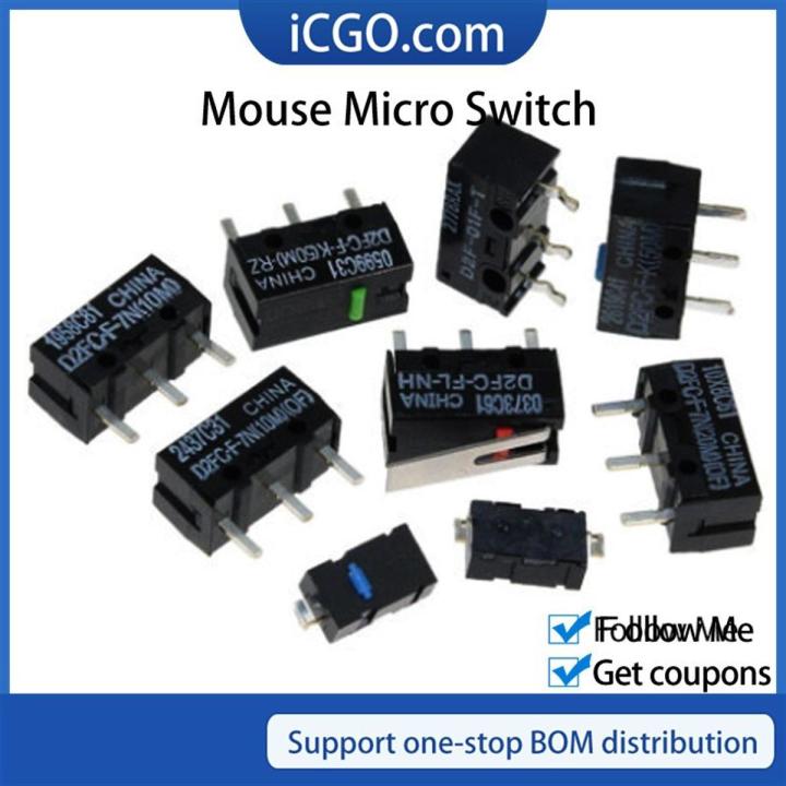 5Pcs Original OMRON mouse micro switch D2FC-F-7N 10m 20m OF D2FC-F-K(50M)-RZ D2F D2FC-FL-NH D2F-F D2F-01 D2F-01L D2F-01FL D2F-01F-T D2F-F-3-7 D2LS-21