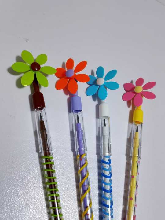 Colorful Flower Top lead pencil – Cute Decorative Stationery for Kids & Students