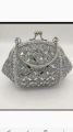 bridal clutch silver. 