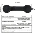 Vintage Retro Telephone Handset Cell Phone Receiver MIC Microphone for Cellphone Smartphone, 3.5 mm Socket (Black). 