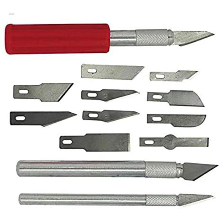 13 Pc Art Knife Graver Knife Set Multifunction Hand Tool Set Hobby Knife Kit Carving Knife