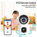 V380 Pro Dual Lens Security Camera,Color+Night Vision,Auto Tracking,4MP (2+2) Wireless Indoor WIFI SECURITY CAMERA. 