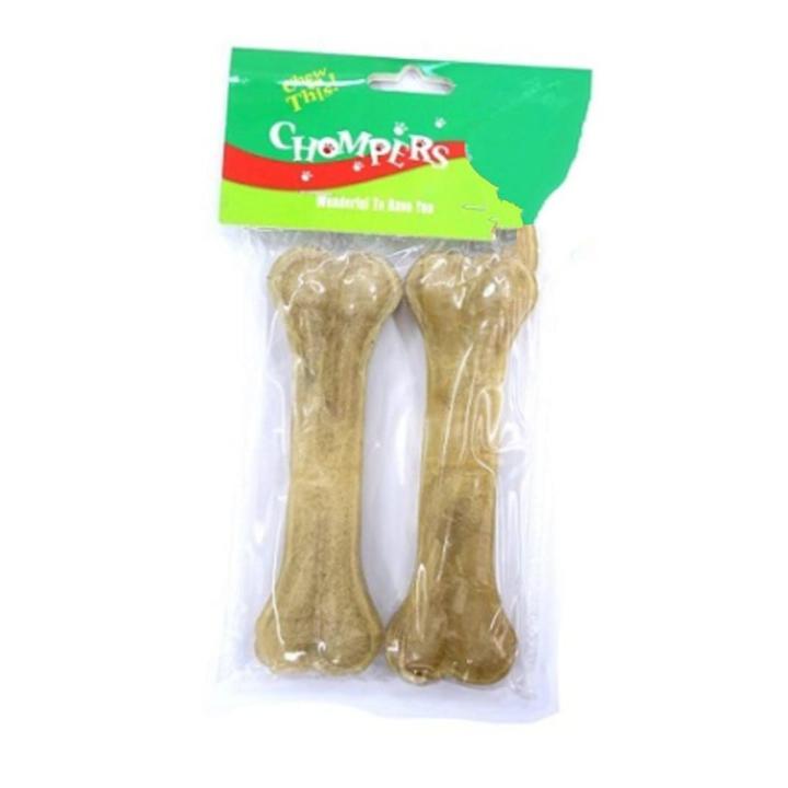 Dog Dental Calcium Chew Bone - RawHide Bone for Dogs - Dog Bones (Pack of 2) - 5 Inches