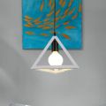 New Triangle shape Hanging Light, Ceiling Light, Ceiling Lamp, Pendant Lamp, Pendant Light For Home, Office, TV Lounge, Bed Room, Led Light, Led Bulb, Filament Bulb (BULB NOT INCLUDED). 