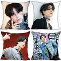 Custom GOT7 YuGyeom Pillow Cover Bedroom Home Office Decorative Pillowcase Square Zipper Pillow Cases Satin Soft No Fade 0519. 