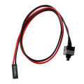 5 Pcs 50cm 2 Pin SW PC Power Cable On/Off Push Button Computer Case Switch Wire. 