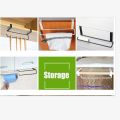 Stainless Steel Towel Rack Bathroom Towels Holder Home Tissue Accessoriy Wall Stand Paper Roll Holder Hanger under partition. 