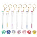 Eyelash Brush Tube Eye Lash Brush Eyebrow Brush Resin Drill Replaceable Mascara Wand Brushes With Tube Keychain Dust-proof Disposable. 
