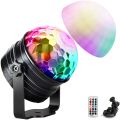 OMERIL Disco Light with Mood Light Mode, 7 RGB Color Changing, Timer and Dimmable Function, 2 in 1 Sound Activated Disco Ball Light for Party Kids' Birthday Home Bedroom ( standard UK plug socket Powered, Remote Control ). 