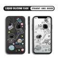 BILI for Realme GT 5G Back Cover Earth Planet Astronauts Multicolor Liquid Silicone Phone Case Soft Square Lens Protection Phone Cases. 