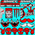 19x FUNNY STICKER FOR BIKE CAR CYCLE. 
