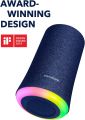 Soundcore Flare Wireless Speaker by Anker, Waterproof Party Speaker with 360° Sound, Enhanced Bass & Ambient LED Light, IP67 Waterproof and 12-Hour Battery Life-Blue. 