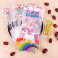 50/100pcs Unicorn Candy Bags Gift Packing Bags Birthday Party Decor Gift Bag For Kitchen Storage. 