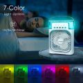 Mini Air Cooler - Portable Air Conditioner Fan | USB Evaporative Cooler & Humidifier | Personal Space Cooling Fan for Home, Office & Desk. 
