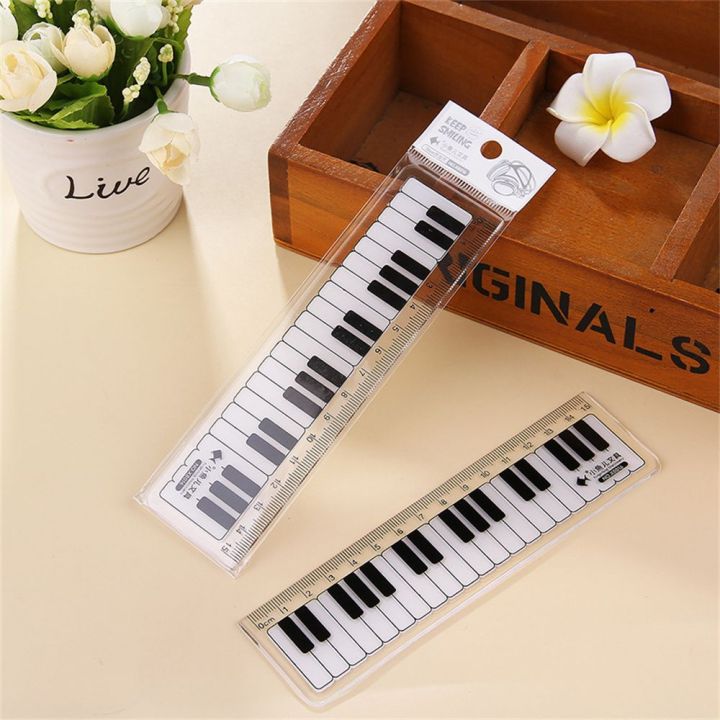 Creative Gifts Stationery 15cm Scale Ruler Plastic Piano Rule Straight ...