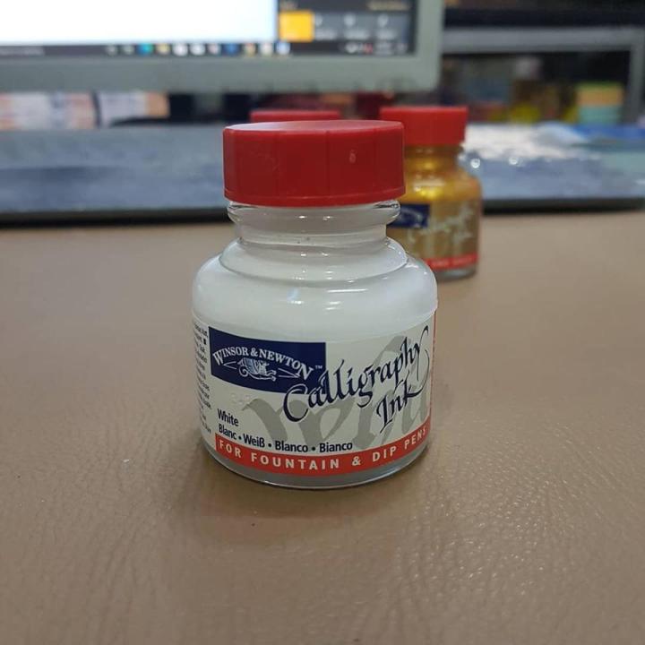 Winsor and newton calligraphy ink 30ml bottle white