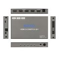 EZCOO HDMI Switcher Audio Extractor 2.0 Switch 4x1 4K 60Hz HDR Dolby Vision SPDIF 5.1CH + Stereo 2.1CH HDCP 2.2, 18 Gbps. 