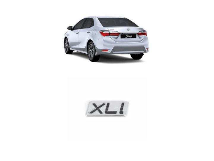 Toyota Corolla XLI Monogram Chrome | Emblem | Decal | Monogram | Logo
