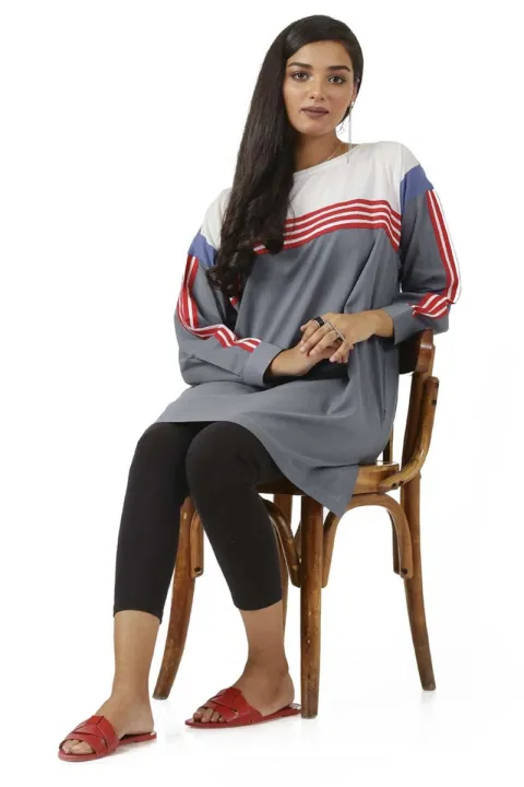 EGO%20Winter%20Collection%202019%20%20Blured%20Lines%20%20Grey%20Cotton%20Kurti%20For%20Women%20-%20Image%204