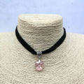 Velvet Choker Necklace Fine Workmanship Heart Pendant Choker Necklace Adjustable Black Collar Necklaces. 