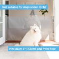 Child Safety Indoor/Outdoor Retractable Baby Gate 33" Tall, Extends to 71" Wide, Gray. 